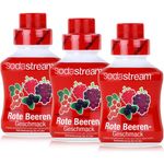 SodaStream Getränke-Sirup Softdrink Rote Beeren Geschmack 375ml, 3er Pack