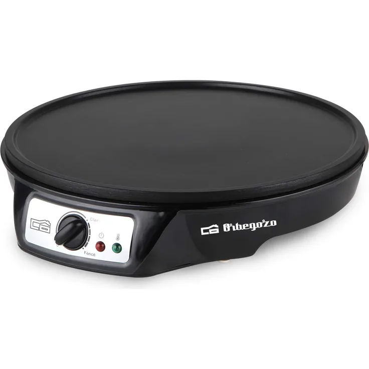 Orbegozo CM 2360 Elektrische Crêpes-Pfanne, Antihaftbeschichtung, 30 cm Durchmesser, einstellbare Temperatur, 1000 W Leistung