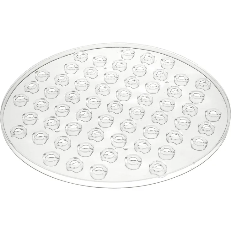 Wenko 2005575100 Spülbeckeneinlage Kristall Transparent, extra stark, rund, Kunststoff, 31 x 1 x 31 cm, Transparent