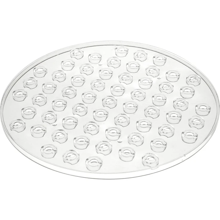 Wenko 2005575100 Spülbeckeneinlage Kristall Transparent, extra stark, rund, Kunststoff, 31 x 1 x 31 cm, Transparent