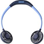 Unold 86698 NACKENVENTILATOR Breezy Blue mit bequemen Nackenbügel, 3-stufige Geschwindigkeitsregelung, LED-Kontrollleuchte und zuschaltbarer LED-Beleuchtung