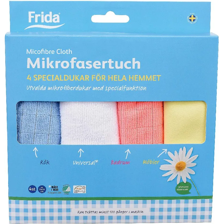 FRIDA FRIDA Mikrofasertuch 33x33cm 4er
