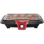 Ufesa BB7640 BB7640-Elektrogrill mit Rauchminderungssystem, automatische Abschaltung, Oberfläche 38 x 24 cm, W, spülmaschinenfest, 2300, Stahl, Schwarz