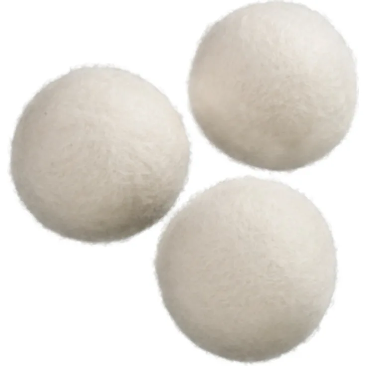 Xavax Trocknerbälle aus Wolle (3er Set, 100% natürlich aus Schafwolle, ideal auch für Daunen, Trockner-Kugeln) weiß