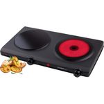 TZS First Austria 2500 Watt Infrarot Kochplatte mit 2x 19