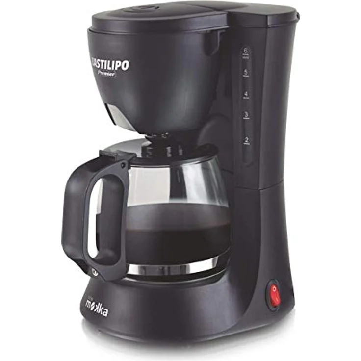 Bastilipo Mokka Goteo 6 - Kaffeemaschine für 6 Tassen - 600 W - Glaskanne - Heizmatte - Sitema Antitropfsohle – Bild 1