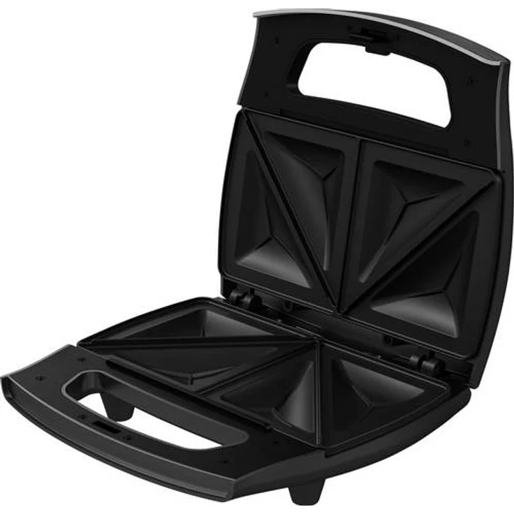 Grundig SWM2940 Sandwichmaker, 750W, Kontrollleuchte, schwarz-metallic-edelstahl – Bild 1