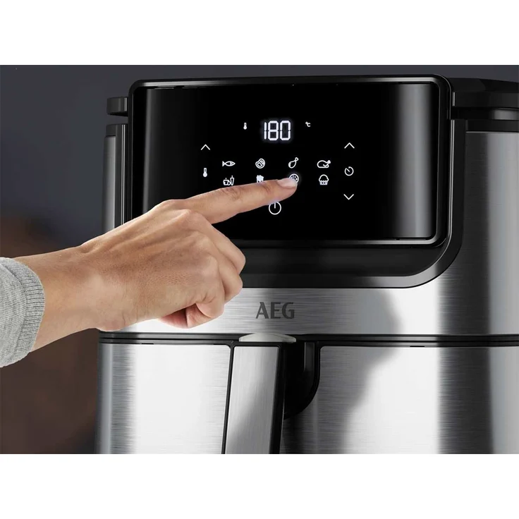 AEG Fritteuse Gourmet 6 AF6-1-6ST, 1800 W, 5,4 L Frittiergut, edelstahl, schwarz – Bild 2