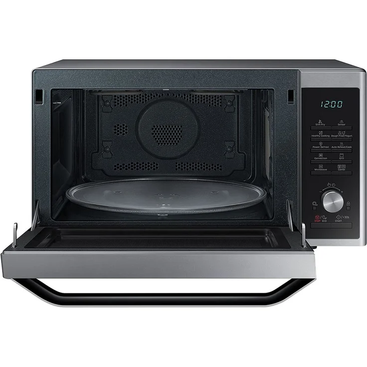 Samsung MC32J7055CT/EG Mikrowelle mit Grill und Heißluft, Standgerät, 32 Liter Garraum, 900 Watt, schwarz silber, Edelstahl  – Bild 3