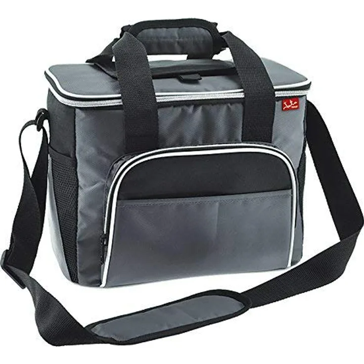 Jata Hogar Take Away Isoliertasche für Lebensmittel, Kunststoff, Schwarz-Grau, 44x8x25 cm