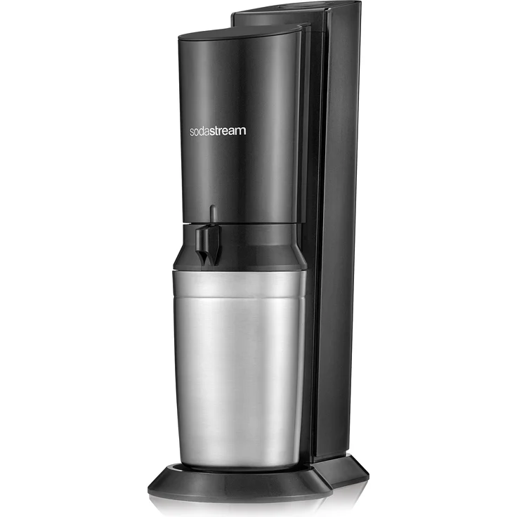 SodaStream Crystal 2.0 titan Wassersprudler mit 1 Glaskaraffe (Füllmenge: 0,6 Liter) und 1 Kohlensäure-Zylinder (Standard-Zylinder) – Bild 2