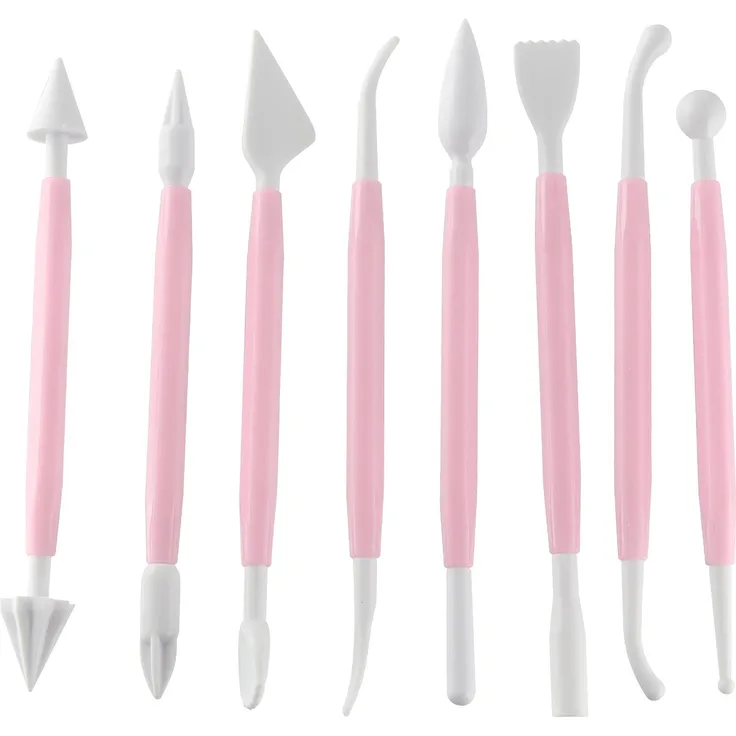 Zenker Modellierwerkzeug-Set für Marzipan und Fondant, 8-teilig