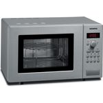 Siemens HF15G541 iQ300 Mikrowelle mit Grill, Standgerät, 17 Liter Garraum, 800 Watt, Edelstahl, Gewichtsautomatik, Auftauprogramme