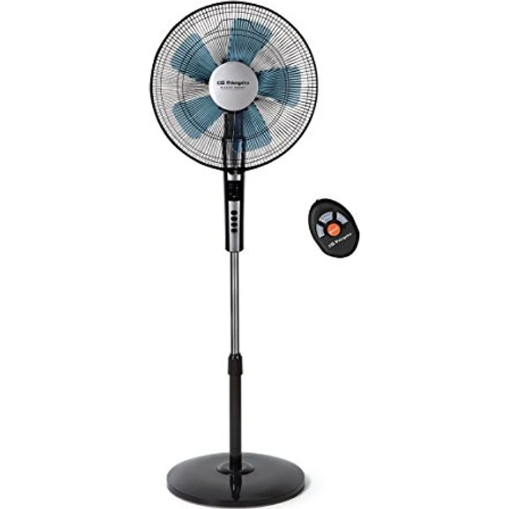 Orbegozo SF 0640 Standventilator mit Fernbedienung 2 Geschwindigkeitsstufen + Turbo + Silent Edelsta