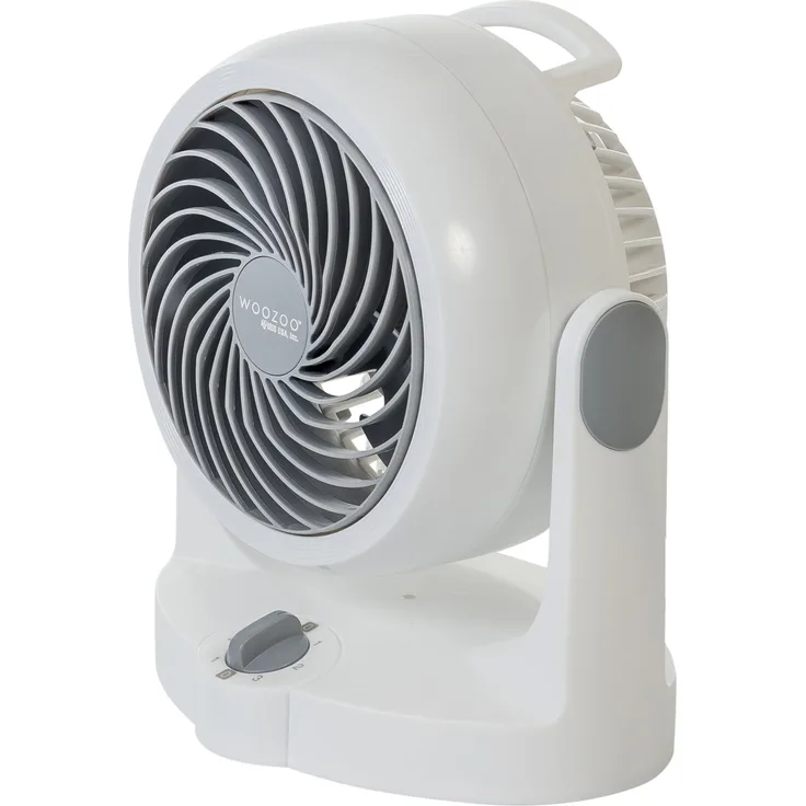 Iris Woozoo by Ohyama PCF-HD15N leiser Tischventilator, 34 W, weiß, 21,8 x 21,8 x 25,3 cm