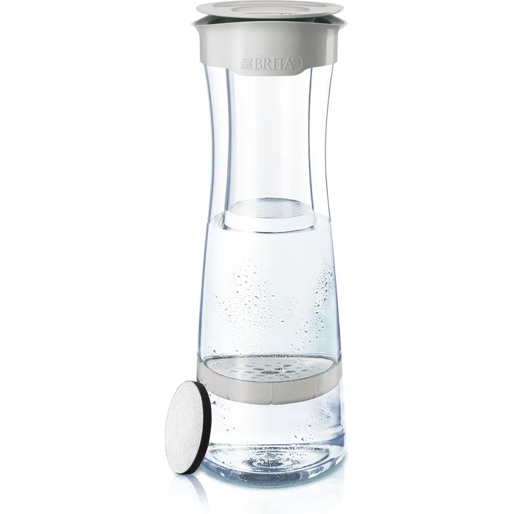 Brita Wasserkaraffe mit Wasserfilter fill&serve Mind, hellgrau