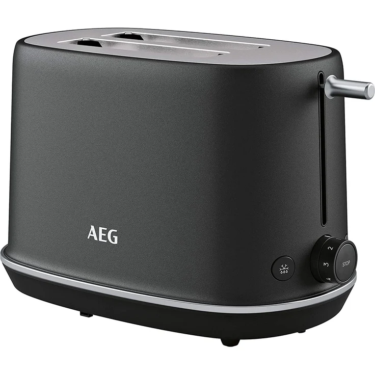 AEG T7-1-6BP Gourmet 7 Doppelschlitz-Toaster, schwarz