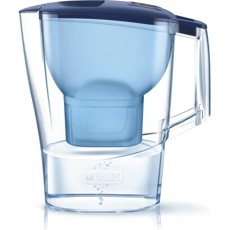 BRITA Wasserfilter Aluna blau inkl. 1 MAXTRA+ Filterkartusche– robuster BRITA Filter zur Reduzierung von Kalk und Chlor und im Leitungswasser
