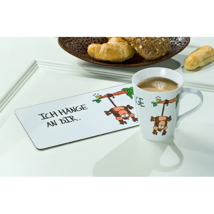 Frühstücksbrettchen ICH HÄNGE AN DIR Brettchen