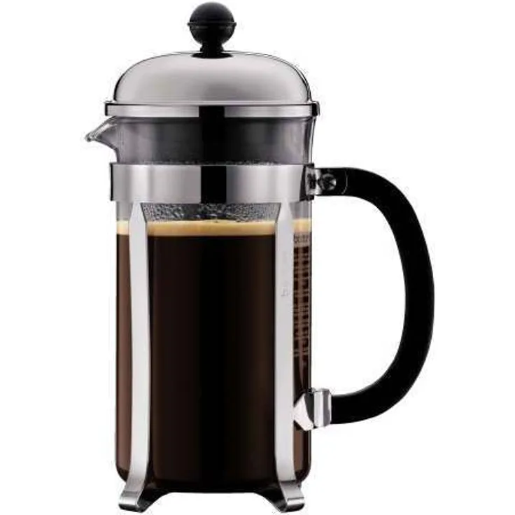 Bodum 1928-16 chambord Kaffeebereiter, 1,0 l - 34 oz - glänzend 
