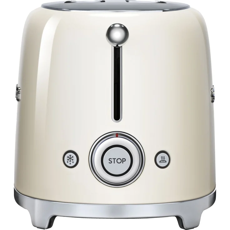 Smeg TSF01 CREU Doppelschlitztoaster, 950W, 6 Bräunungsstufen, creme – Bild 4