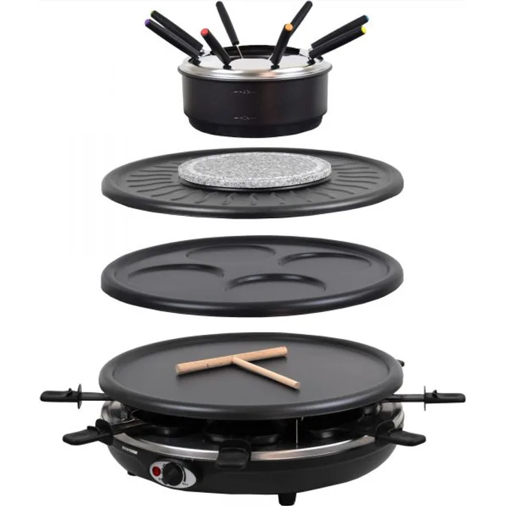 Syntrox Germany Chef-Grill RAC-1350W Raclette Raclette, 1350 Watt