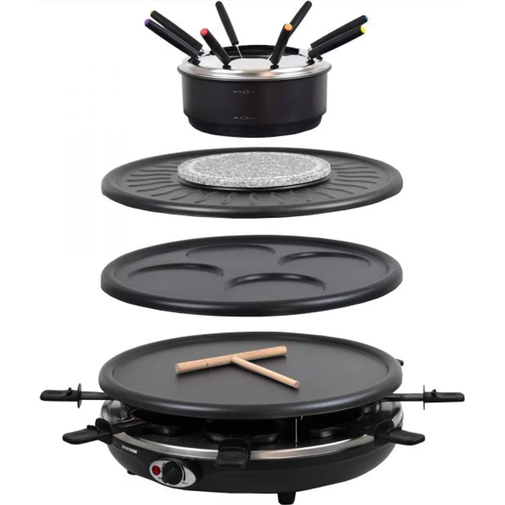 Syntrox Germany Chef-Grill RAC-1350W Raclette Raclette, 1350 Watt – Bild 1