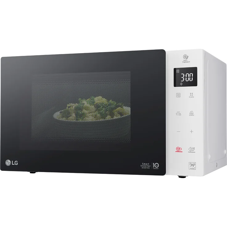 LG MS23NECBW Mikrowelle, Standgerät, 23 Liter Garraum, 1000 Watt, Auftauen, schwarz, weiß – Bild 10