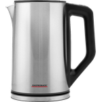 Gastroback 42436 Design Wasserkocher, 2200W, Cool Touch, 1,5 l, Wassertemperatur variabel einstellbar, kabellos, Edelstahl, [Energieklasse A]