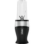 Ninja QB3001EUS Standmixer Smoothie Maker, 700W, inkl. 2 Becher je 0,47L, schwarz, silber