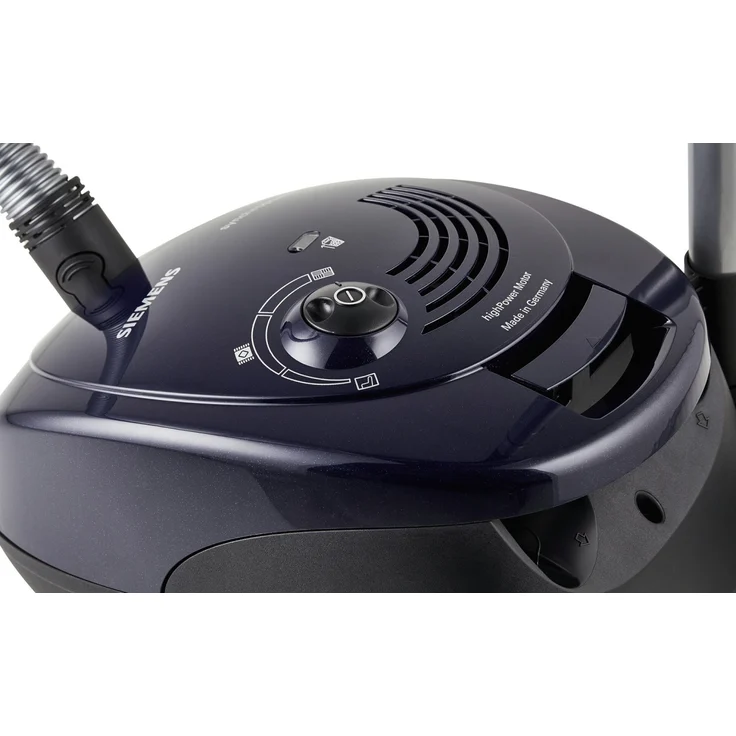 Siemens Bodenstaubsauger mit Beutel VS06A111, HighPower Motor, XL Beutelvolumen, langes Kabel, Hygienefilter, 600 Watt, blau – Bild 8