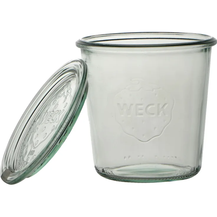 Weck 290 ml Tiegel mit Deckel 80 mm, 6 Stück, aus Glas, transparent