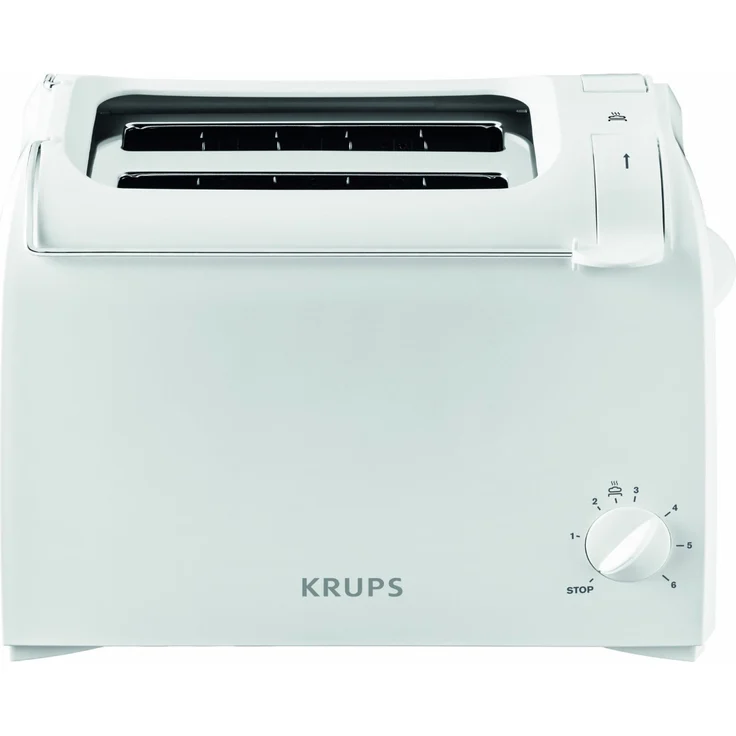 Krups KH1511 Toaster Aroma mit 6 Bräungssufen und 2 Toastschlitze, weiß – Bild 1