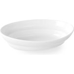 HENDI Ofenform, Flach, Hohe Schlag- und Verschleißfestigkeit, Servierschüsseln, Dessertschale, Snackschale, Schüssel, 203x133x50mm, Weiß Porzellan