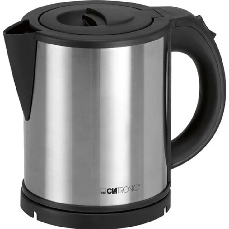 Clatronic WKS 3381 Edelstahl-Wasserkocher, 1,0 L