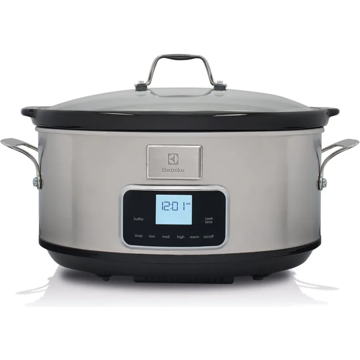 Electrolux ESC7400 Schongarer, elektrisch, 235 Watt, 6,8 L Fassungsvermögen, Edelstahl, silber