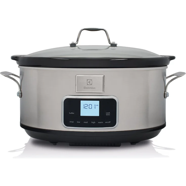 Electrolux ESC7400 Schongarer, elektrisch, 235 Watt, 6,8 L Fassungsvermögen, Edelstahl, silber