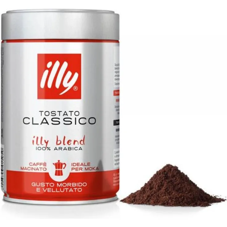 illy Kaffeepulver Mokka 250g Dose klassische Röstung gemahlener Filterkaffee
