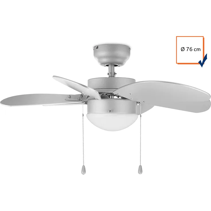 Tristar VE-5810 Deckenventilator, 60 W, 240 V, Silber