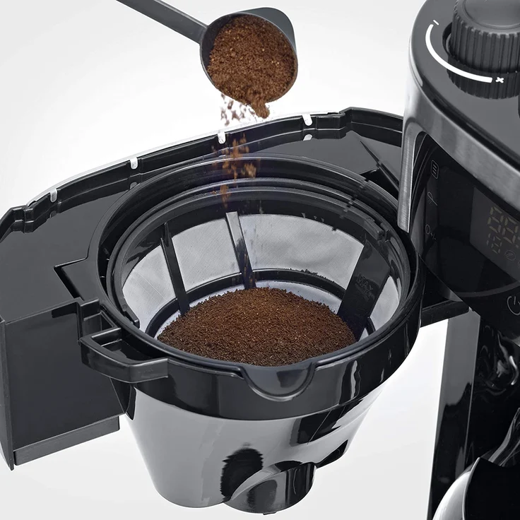 SEVERIN 4813-000 KA 4813 Filterkaffeemaschine mit integriertem Mahlwerk, 1000, 1.25 liters, Edelstahl-gebürstet-schwarz – Bild 6