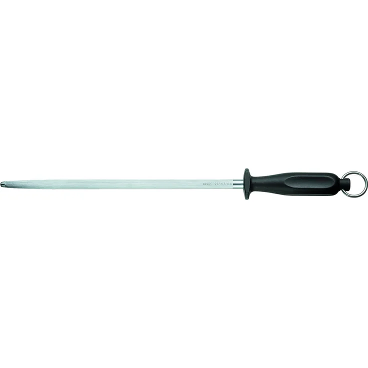 Victorinox Erwachsene Schärfen Metzgerstahl 30 cm rund Nylongriff Schustermesser, weiß