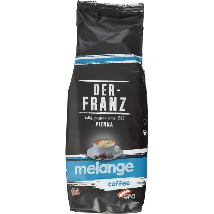 Der-Franz Melange-Kaffee UTZ, gemahlen, 2 x 500 g