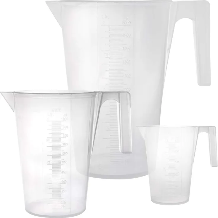 Teqler Messbecher aus Kunststoff 1000 ml