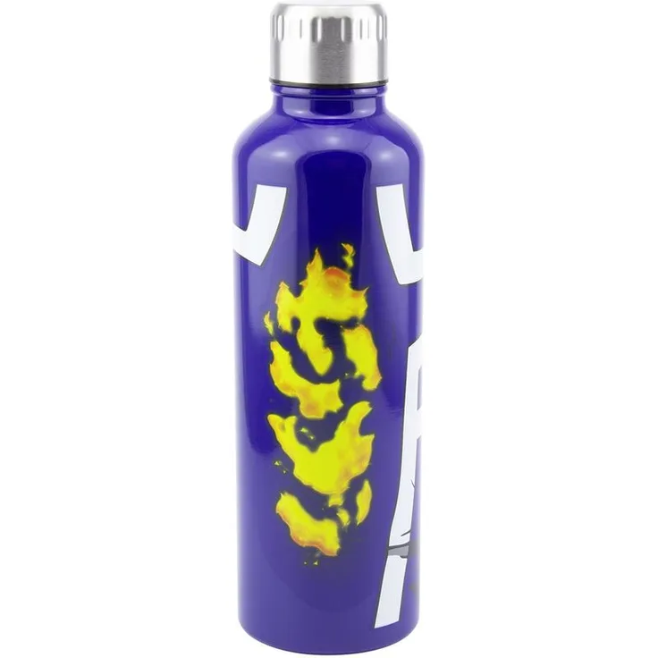 Paladone My Hero Academia Edelstahl Wasserflasche Shoto Todoroki blau, bedruckt, aus 100 % Edelstahl, mit Hangtag.
