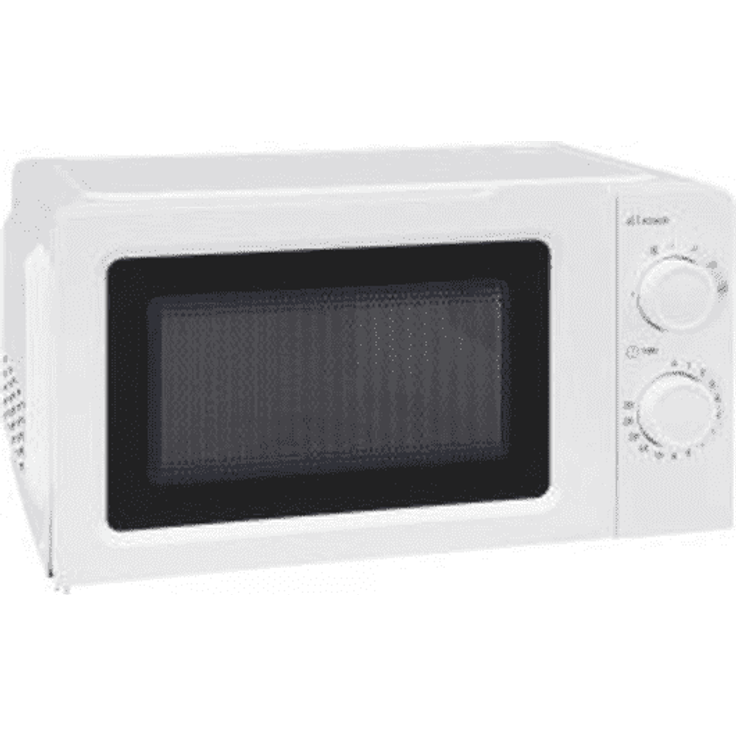 Exquisit MW 717-7 we Mikrowelle, Standgerät, 17 Liter Garraum, 700 Watt, Aufrauen, weiß