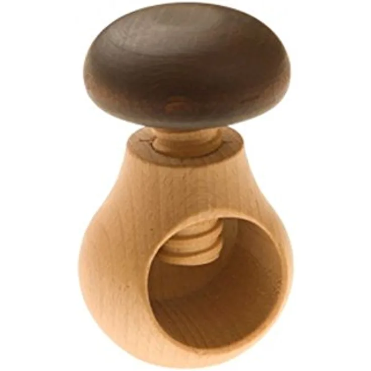 Practic P098377 Nussknacker, Holz, holzfarbe, 7 x 7 x 9,5 cm,