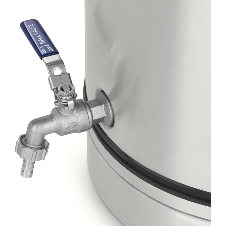Maischfest Fermentierkessel 30 Liter Gärröhrchen 304-Edelstahl 30 Ltr – Bild 4