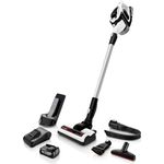 Bosch BBS812PCK Unlimited Serie 8 Handstaubsauger, 40 min Laufzeit, Akkuwechsel-Option, inkl. zwei Akkus, Power for ALL System, weiß