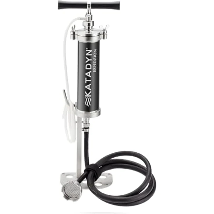 Katadyn Expedition Hochleistungsfilter Wasserfilter, ideal für grosse Gruppen bis 20 Personen, Keramik-Tiefenfiltration, 4 l/min Leistung, Endurance Serie, metallisch – Bild 2