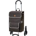 ANDERSEN Einkaufstrolley - Treppensteiger Scala Shopper Tamo anthrazit 51 L Reflektor,Thermo, leichtgängig, Räder abnehmbar, Treppensteiger
